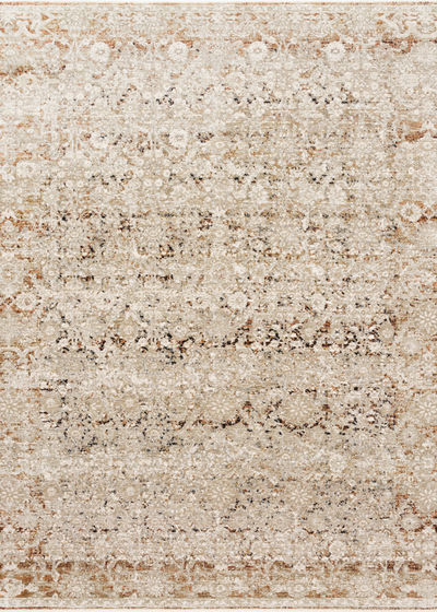 Theia THE-07 Natural/Rust Area Rug