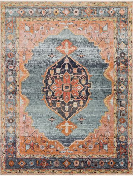 Graham GRA-02 Blue/Sunrise 9'6"x12'6" Area Rug