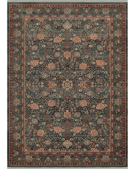 Kashimar Floral Vase Sage Area Rug