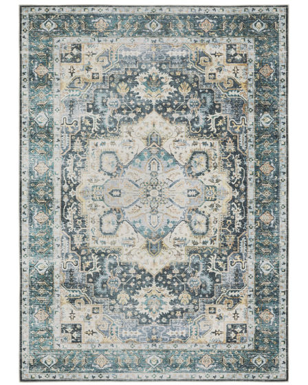 Charleston cha01 Blue/Ivory Area Rug