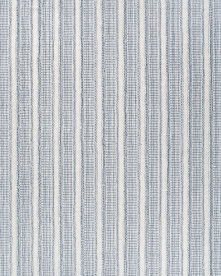 Aspen Textured Stripes Denim Area Rug