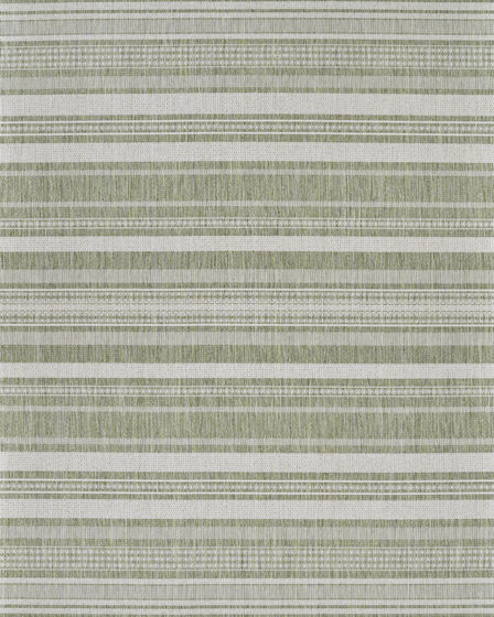 Recife Gazebo Stripe Sage Leaf/Ivory Area Rug