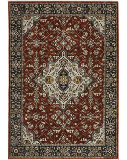 Aberdeen 4151r Red/Blue Area Rug