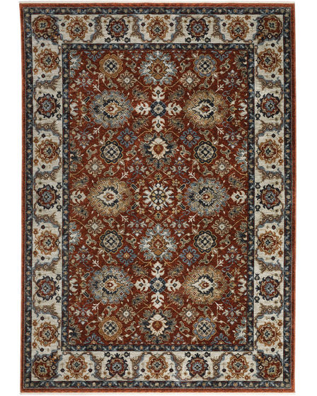 Aberdeen 562r Red/Ivory Area Rug