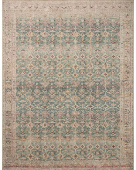 Aubrey AUB-02 Aqua/Sand Area Rug