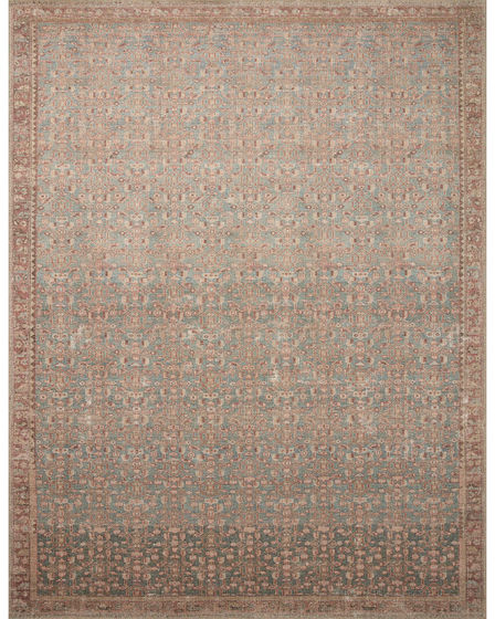 Aubrey AUB-04 Blue/Terracotta Area Rug