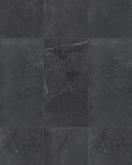 Absolute Black Porcelain Slate Matte Tile