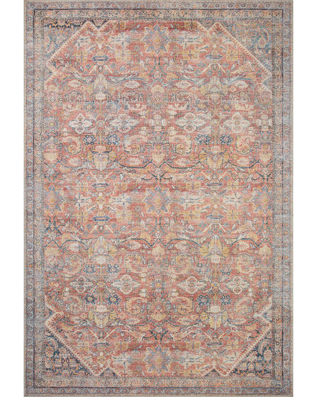 Adrian ADR-02 Rust/Denim Area Rug