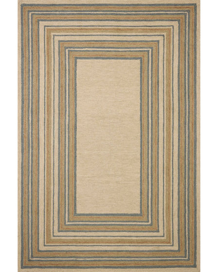 Alfie ALF-05 Natural/Multi 2'3"x3'9" Area Rug