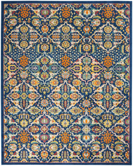 Allur ALR03 Navy Multicolor Area Rug