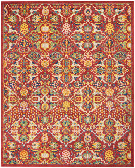 Allur ALR03 Red Multicolor Area Rug