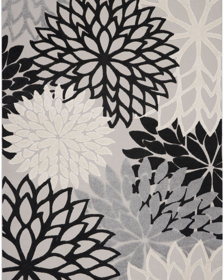 Aloha ALH05 Black White Area Rug