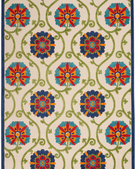 Aloha ALH19 Blue/Multicolor Area Rug