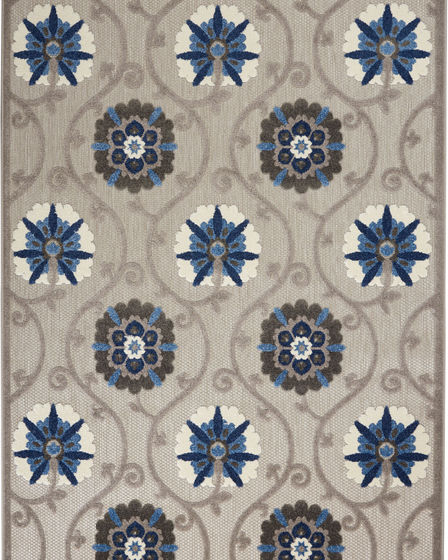Aloha ALH19 Grey/Blue Area Rug