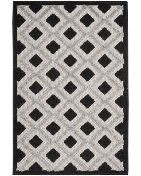 Aloha ALH26 Black White Area Rug
