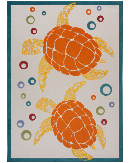 Aloha ALH27 Teal Multi Area Rug