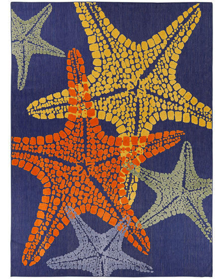 Aloha ALH28 Blue Multicolor Area Rug