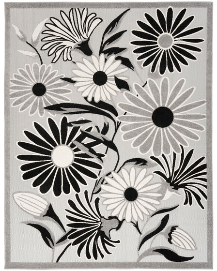 Aloha ALH33 Black White Area Rug