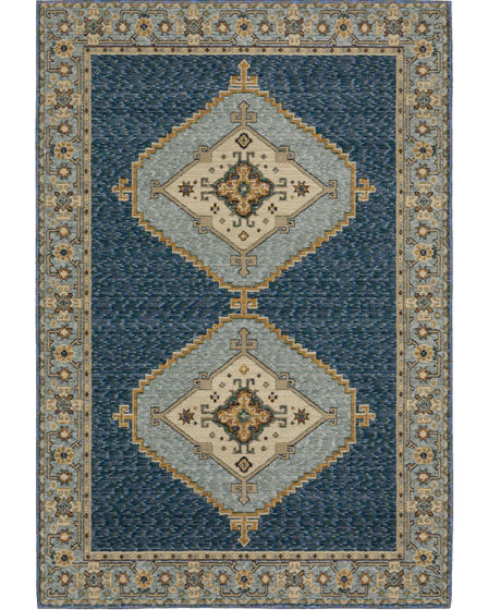 Andorra 2430a Blue/Gold Area Rug
