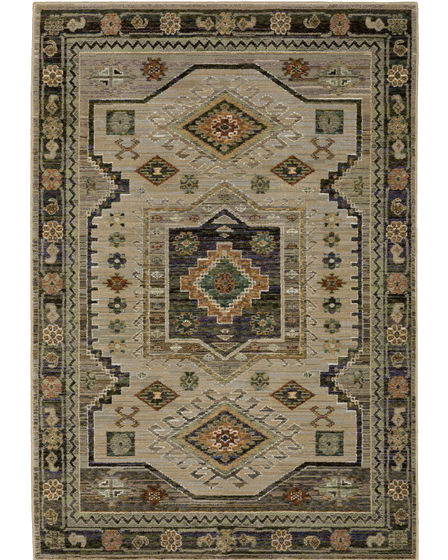 Andorra 2442d Green/Multi Area Rug
