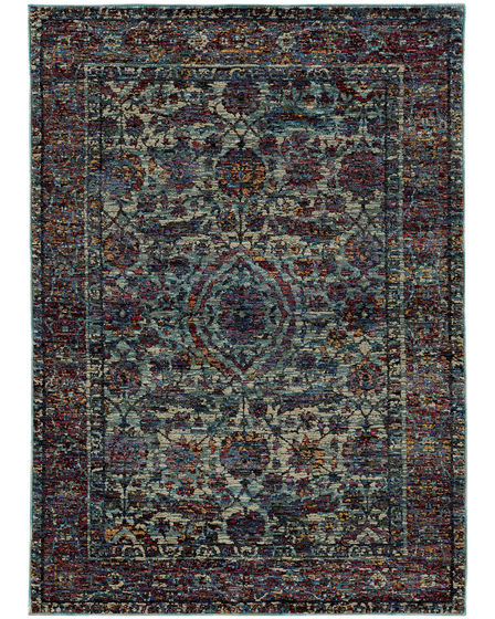 Andorra 6846b Blue/Purple Area Rug