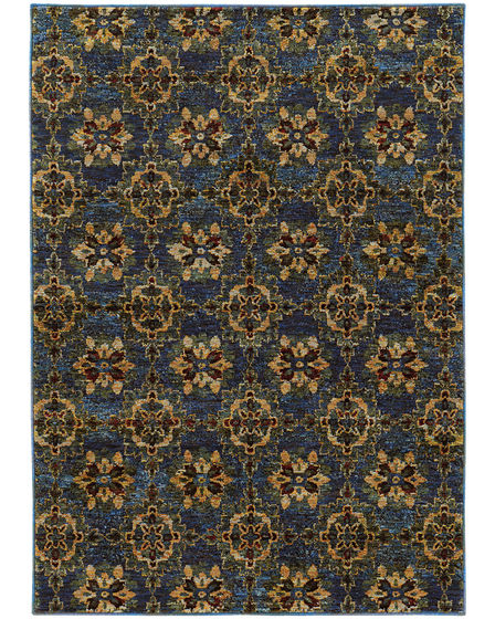 Andorra 6883c Blue/Gold Area Rug