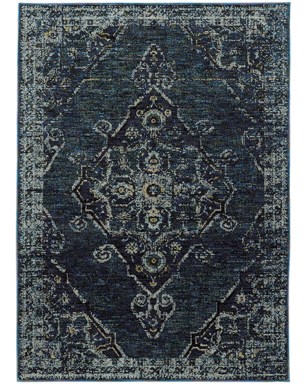 Andorra 7135f Blue Area Rug