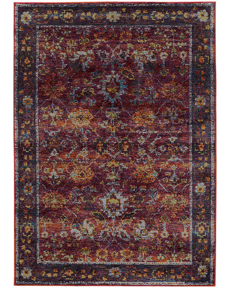 Andorra 7153a Red/Purple Area Rug