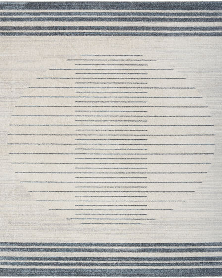 Astra Machine Washable ASW04 Ivory Blue Rug