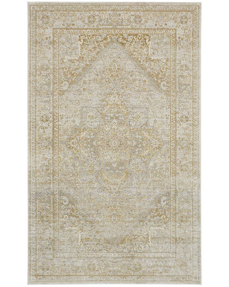 Aura 3734F Ivory/Gold Area Rug