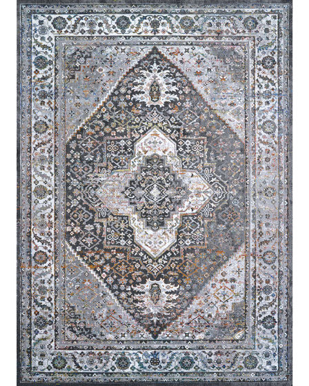 Gypsy Persian Medallion Grey/Ivory Area Rug