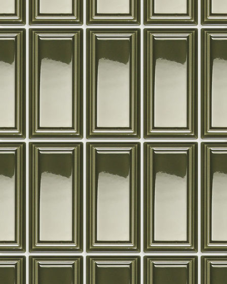 Baroque Olive Glossy Ceramic Tile