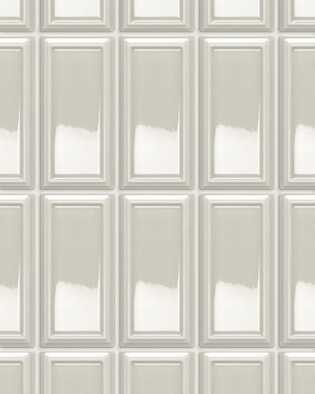 Baroque Pewter Glossy Ceramic Tile