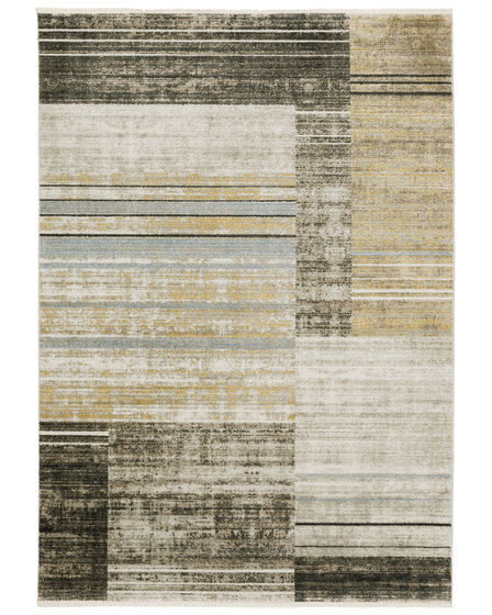Bauer 90n Beige/Charcoal Area Rug