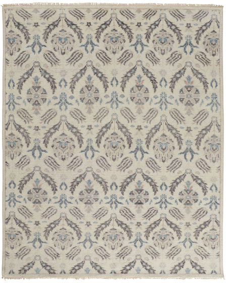 Beall 6711F Ivory/Gray/Blue Area Rug