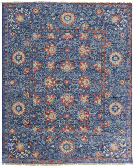 Beall 6713F Blue/Red Area Rug