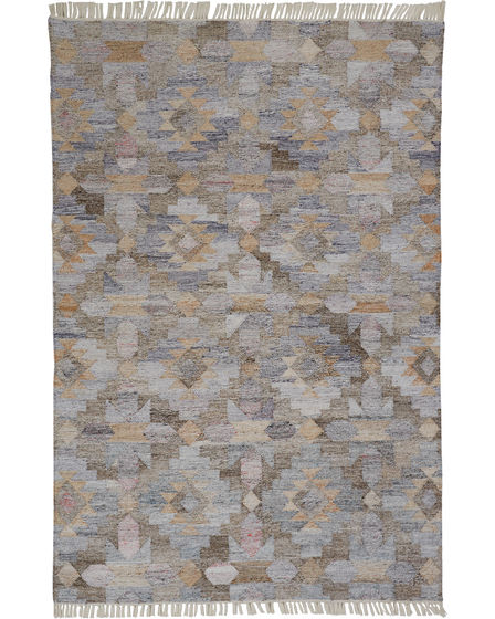 Beckett 0818F Taupe/Gray/Blue Rug