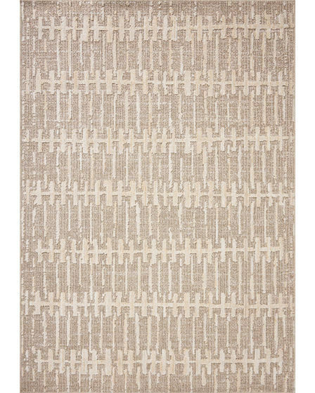 Bexley BEX-02 Taupe/Natural 2'7"x4' Runner Rug