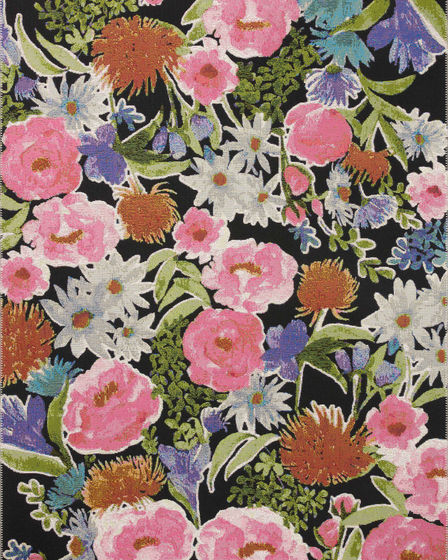 Botanical BOT-01 Black/Multi Area Rug