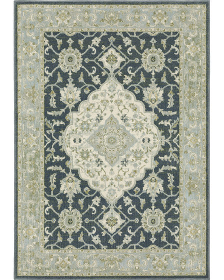 Branson br05a Blue/Ivory Area Rug