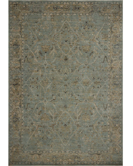 Briar BRR-02 Aqua/Olive 2'6"x4'0" Runner Rug