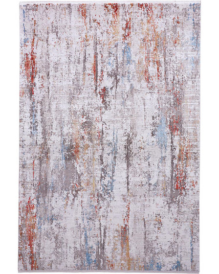 Cadiz 3903F Gray/Red/Blue Area Rug