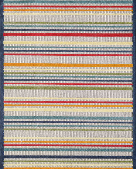 Calla 6927 Ivory/Multi Stripes Area Rug