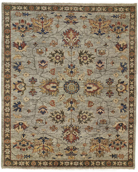Carrington 6503F Gray/Gold/Red Area Rug