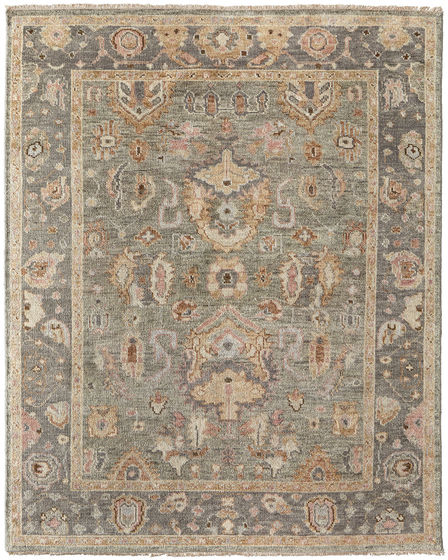 Carrington 6504F Gray/Gold/Pink Area Rug