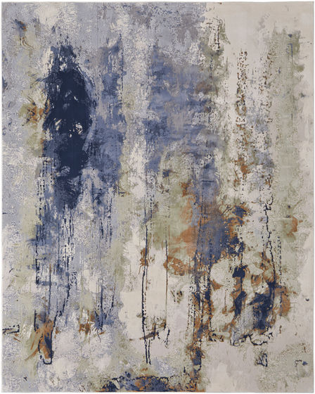 Clio 39K1F Blue/Orange/Ivory Rug