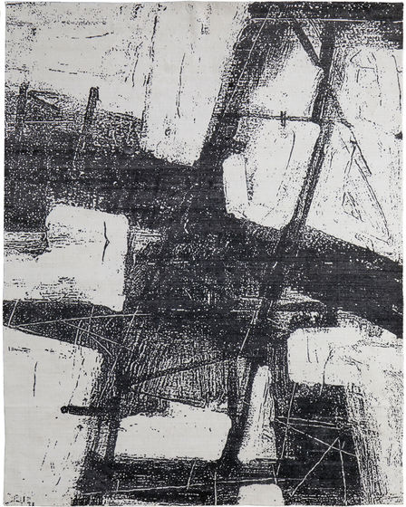 Coda 8927F Black/White Area Rug