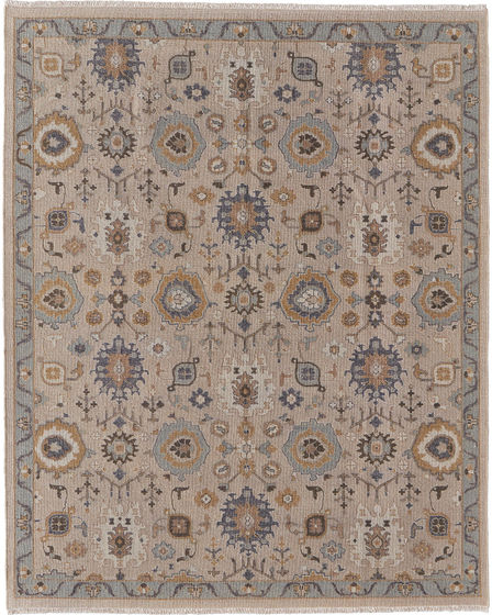 Corbitt 0613F Tan/Blue/Gold Area Rug