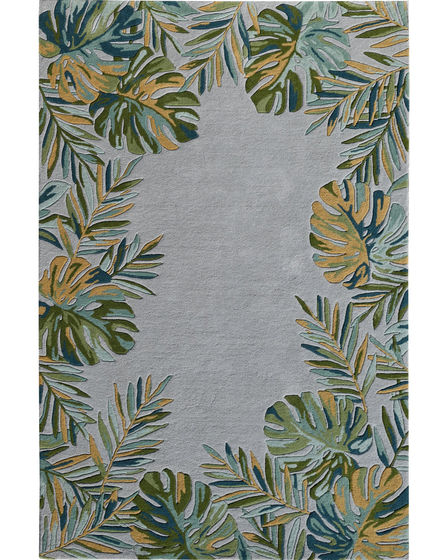 Cove Grey/Green Tropics Area Rug