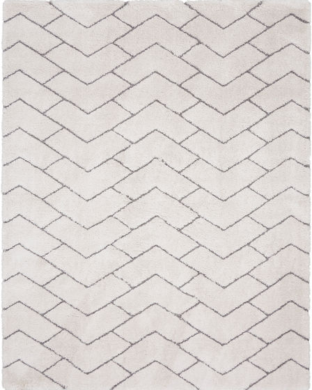 Dreamy Shag DRS03 Ivory/Grey Area Rug